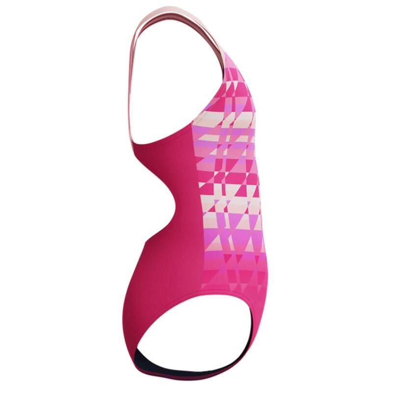 Costum inot fete Speedo Splashback roz– Endurance+, rezistent la clor