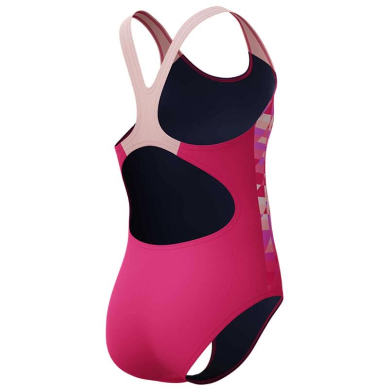Costum inot fete Speedo Splashback roz– Endurance+, rezistent la clor