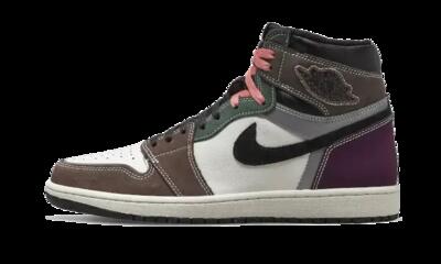 Schoenen - basketbal - heren - air jordan 1 - zwart/archeo brown