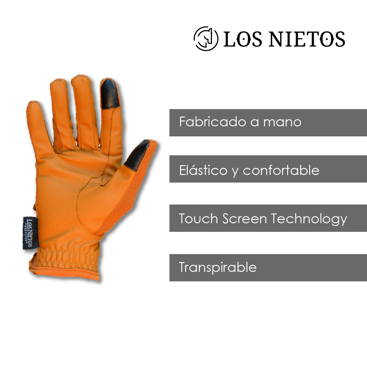 Guantes de equitación Confort     | XS | Camel 2/5