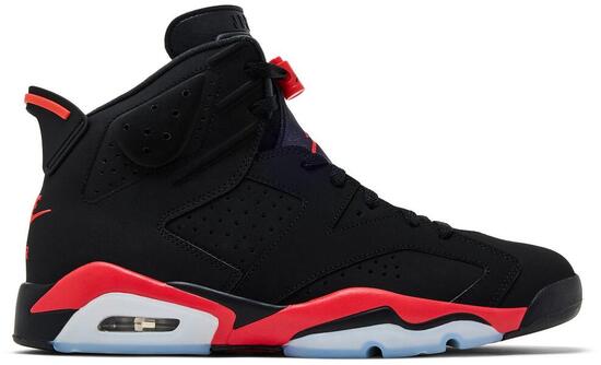 Dziecięce buty sportowe NIKE AIR JORDAN 6 RETRO Black / Light Crimson