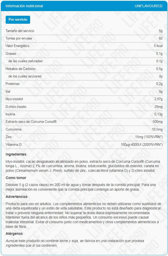 OvaPro Inositol Formula - 300 g Neutral LifePRO 4/5