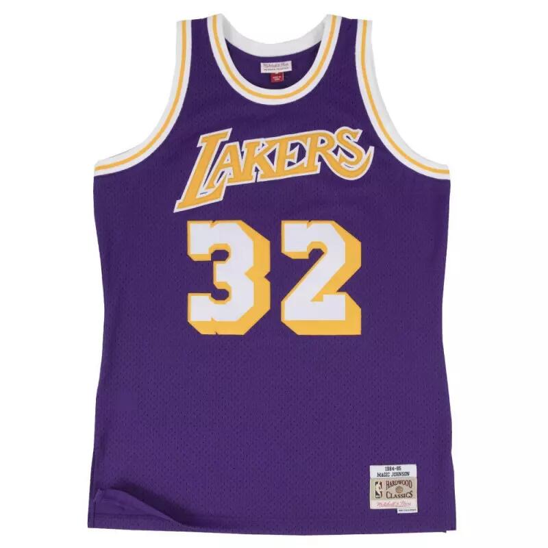 Maillot NBA swingman Magic Johnson Los Angeles Lakers 1984-85 Hardwood Classics 1/2