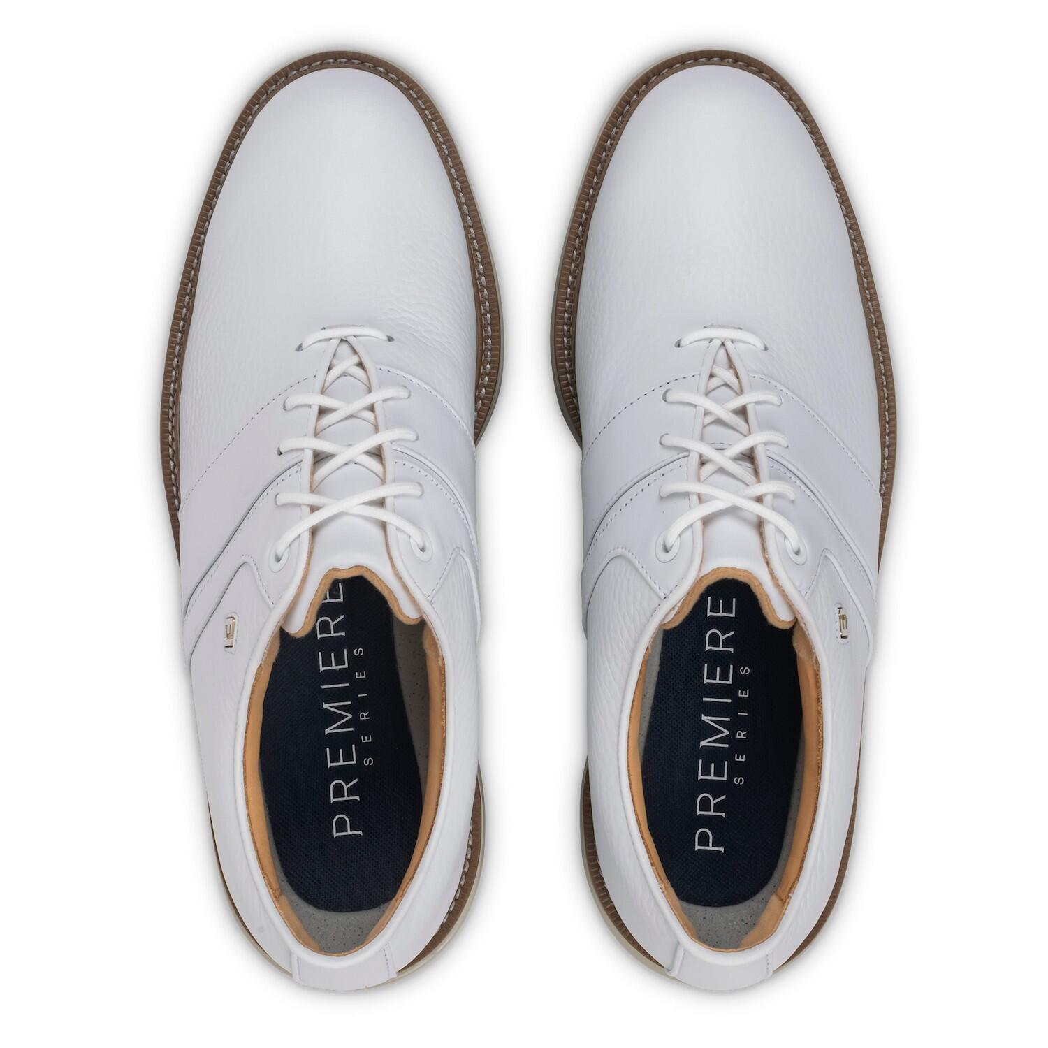Chaussures de golf Packard Footjoy Premiere Series blanches pour hommes 6/7