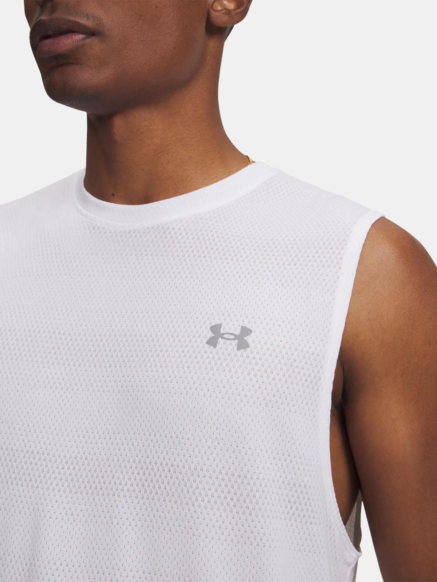 Férfi trikó Under Armour UA Velociti Tank-WHT 3/3