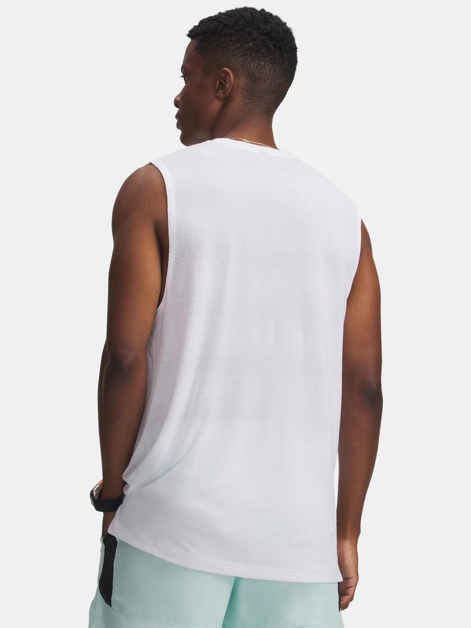Férfi trikó Under Armour UA Velociti Tank-WHT 2/3