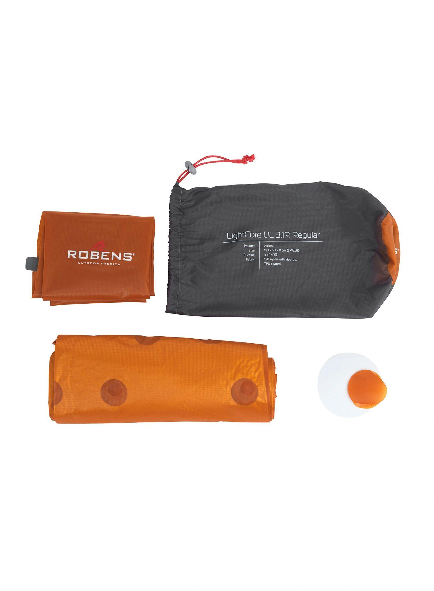 Mata samopompująca Robens LightCore UL 3.1R Regular - orange 4/7