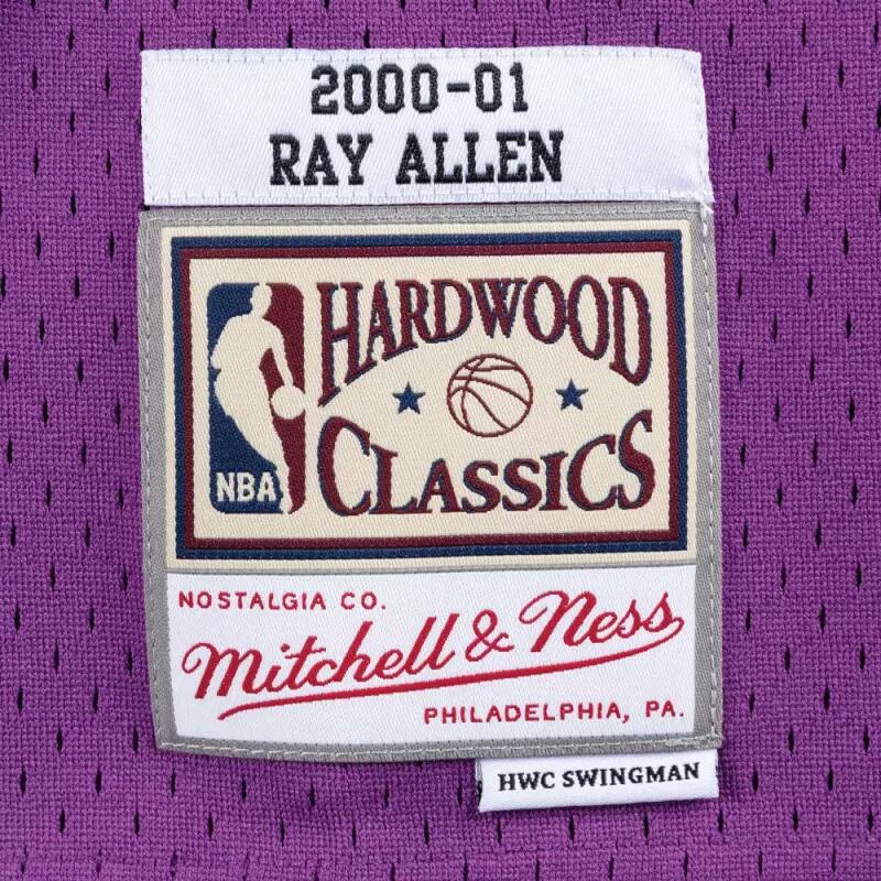 Maillot NBA Ray Allen Millwaukee Bucks 2000-01 Mitchell & ness Hardwood Classic 3/3