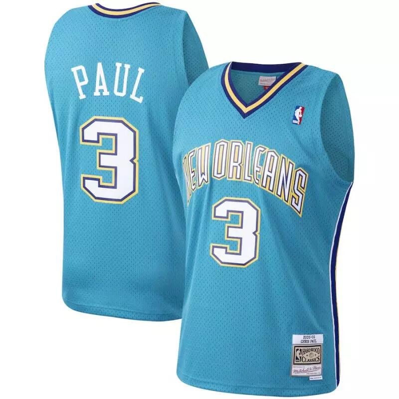 Maillot NBA Chris Paul New Orleans Hornets 2005-06 Road Mitchell & ness Hardwood 3/3