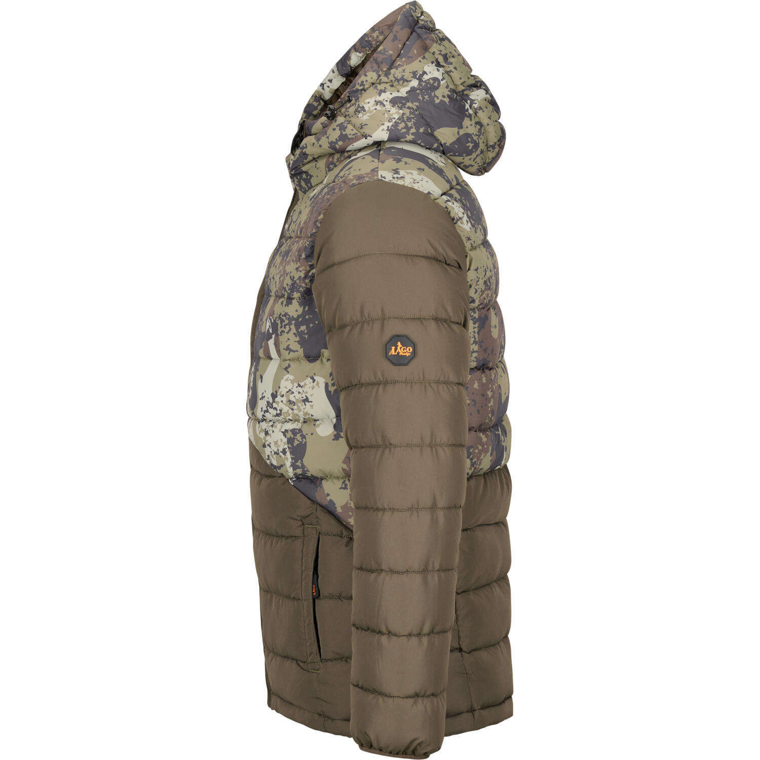 il Lago Prestige Steppjacke Audna Herren (Oliv/Camouflage) Größe XL 3/5