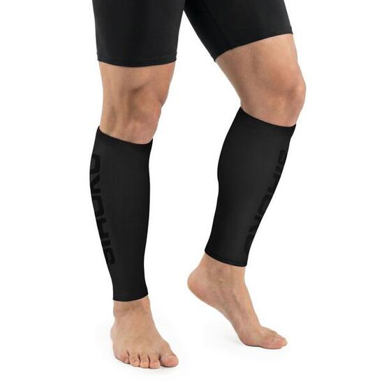 Manchons de compression running Fitness Homme et Femme Strive Black Noir