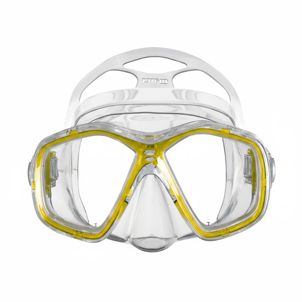 Combo Snorkeling Adulto Tapu Máscara Doble Lente Tubo Anatómico 3/4