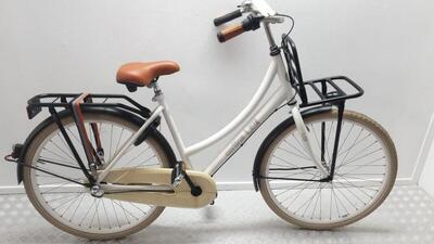 Cortina u4 tweedehands 26" damesfiets, 3 maanden garantie, wit