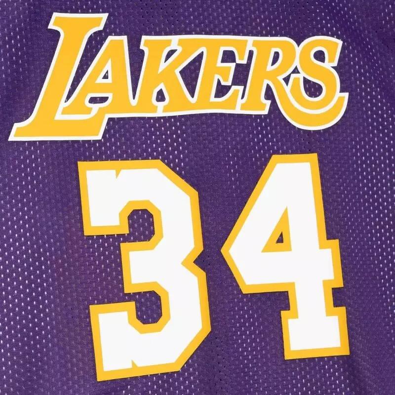 Maillot NBA Réversible Shaquille O'neal Los Angeles Lakers Mitchell & ness Viole 5/5