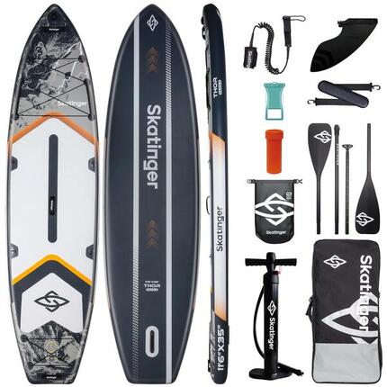 SUP SKATINGER Thor Gris 350x89x15 cm (11'6'') planche de randonnée