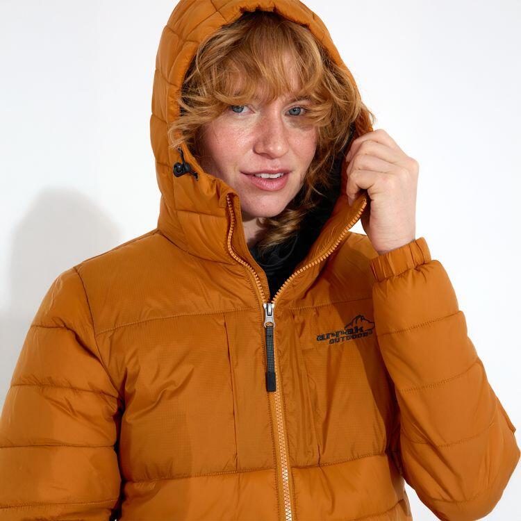 Warme Jacke für Damen in Gold 2/7