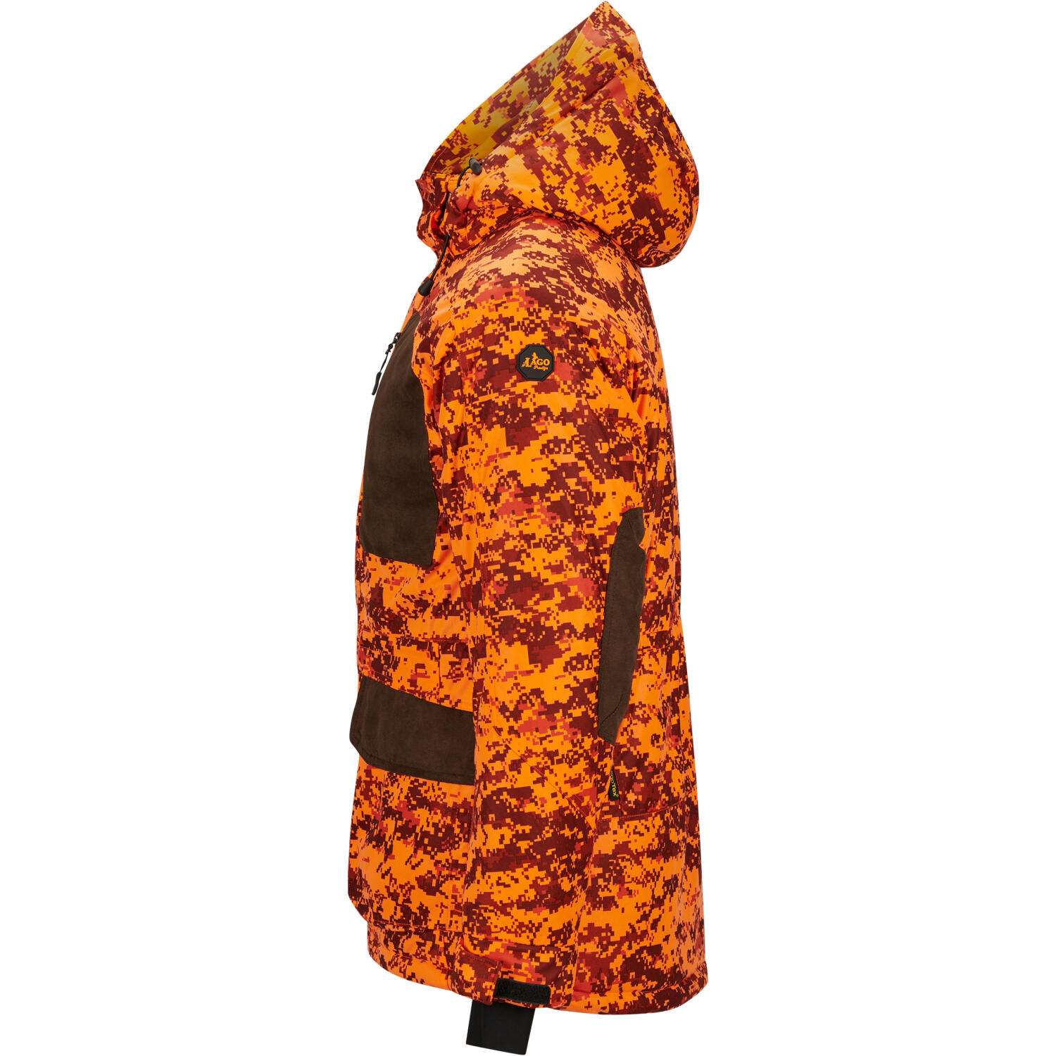 il Lago Prestige Drückjagd-Jacke Himal Herren (Orange Camouflage) Größe 3XL 3/4