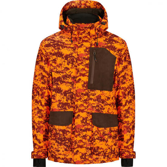 il Lago Prestige Drückjagd-Jacke Himal Herren (Orange Camouflage) Größe 6XL