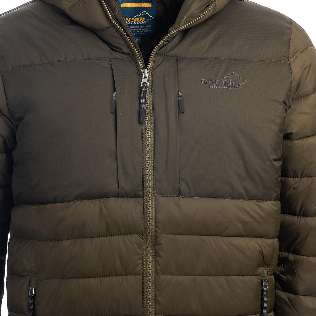 Veste chaude pour homme verte 5/7
