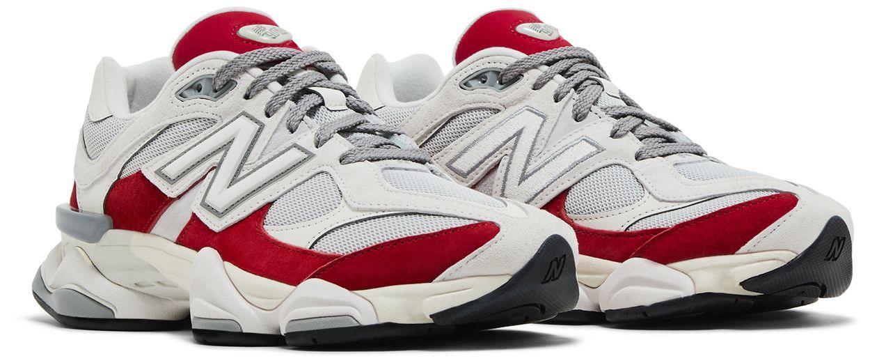 New Balance 9060 White Red 5/5
