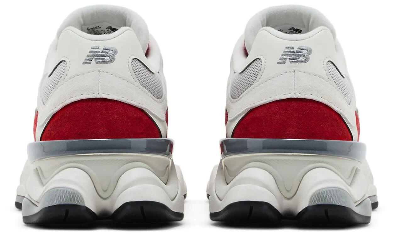 New Balance 9060 White Red 4/5