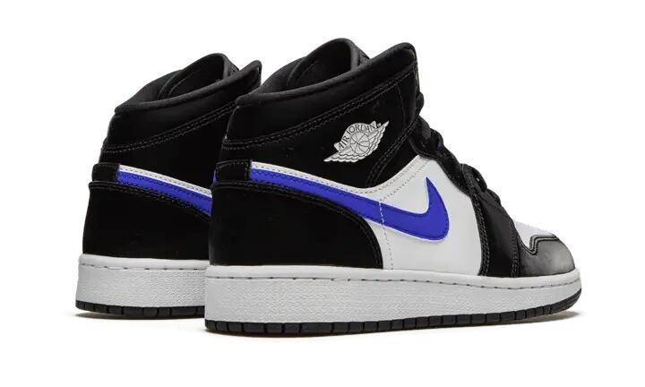 Air Jordan 1 Mid Black Racer Blue White - Taille : 38 EU 3/4