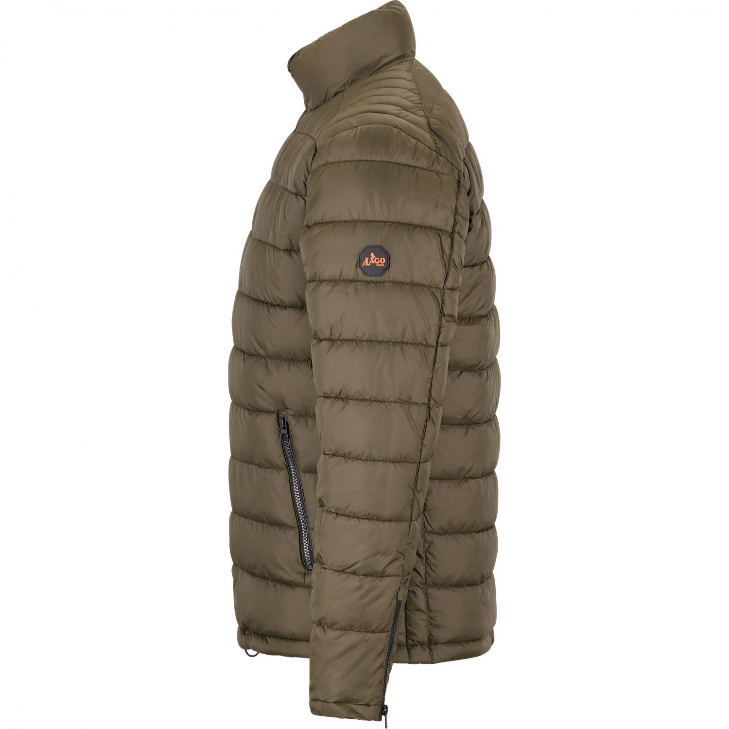 il Lago Basic Steppjacke Grönland Herren (Oliv) Größe 5XL 3/4