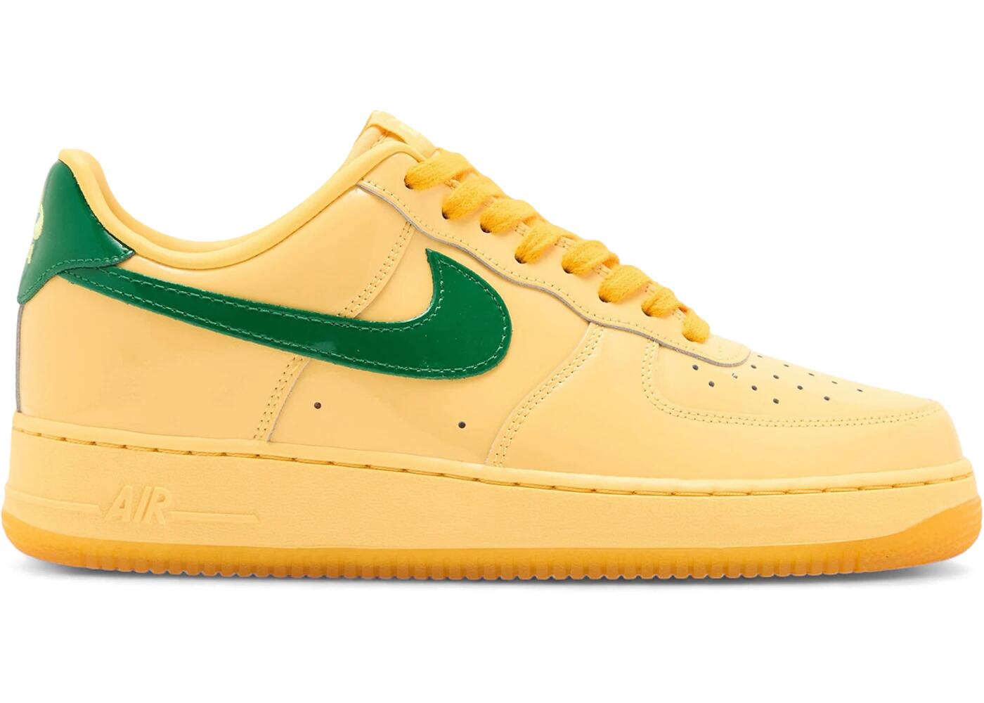Nike Air Force 1 Low Patent Leather Topaz Gold Pine Green 2/2