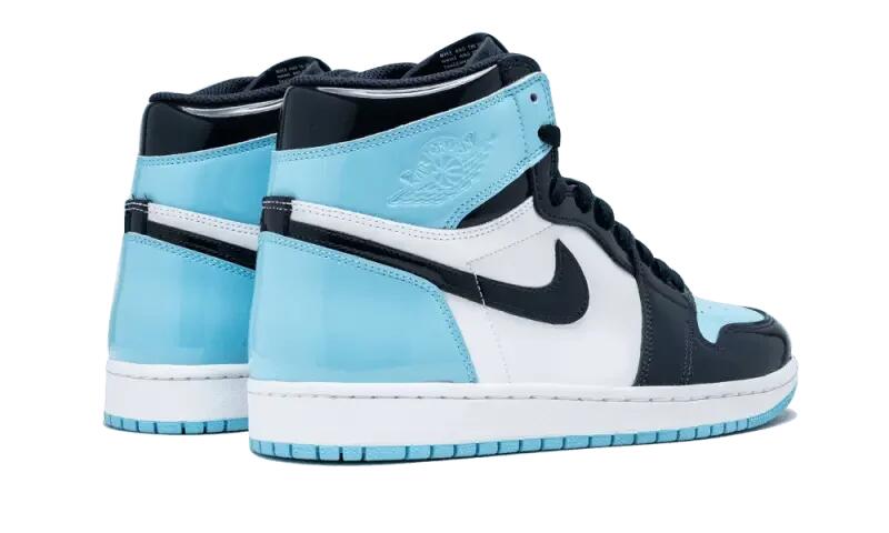 Schuhe - Retro High Lackleder - Air Jordan 1 UNC - Obsidian/Blue 3/4