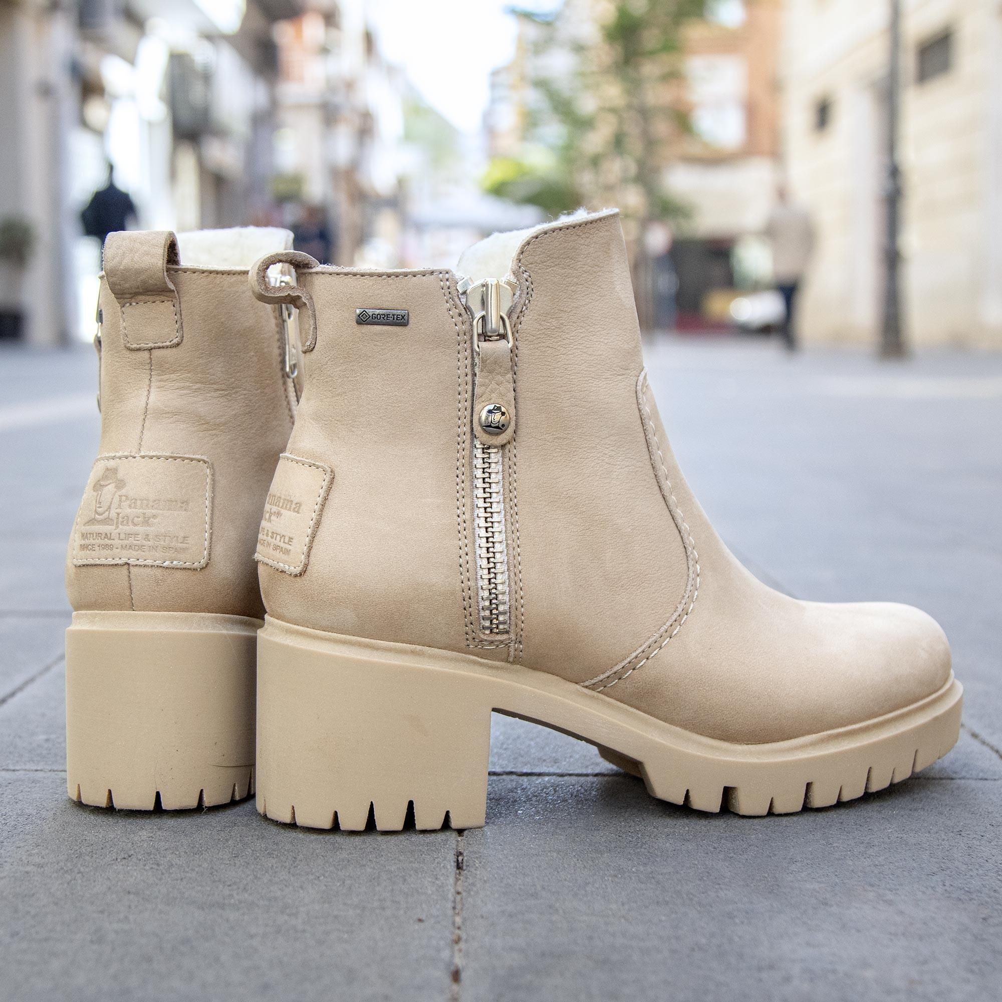Comodo Botin Impermeable Mujer Panama Jack Pauline B5 Nubuck Crudo 4/7