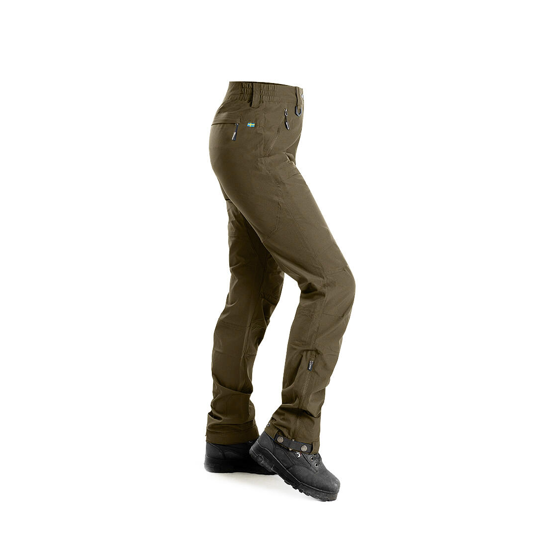 Schnelltrocknende Hose für Damen in Olivgrün 3/7