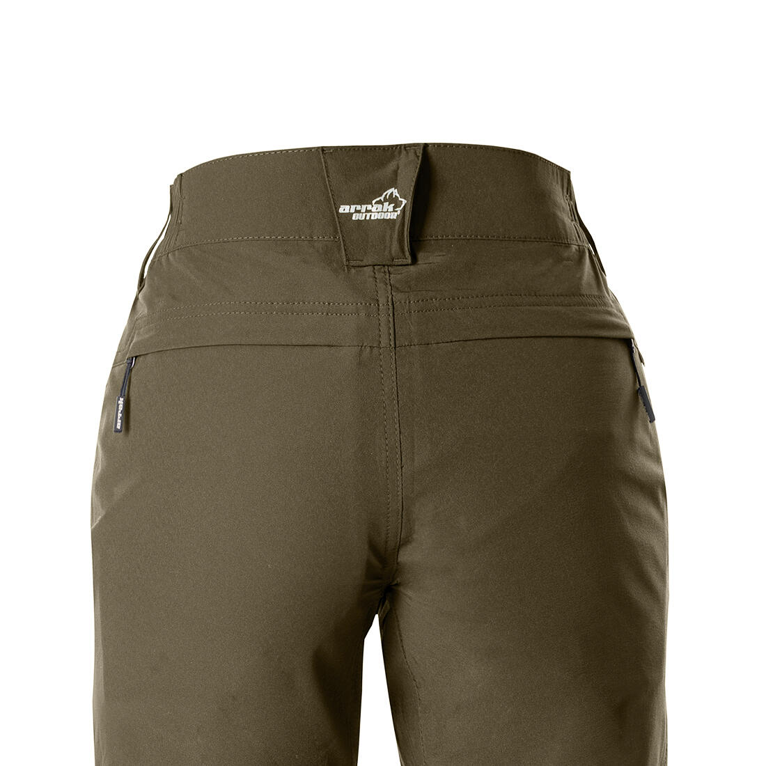 Schnelltrocknende Hose für Damen in Olivgrün 6/7