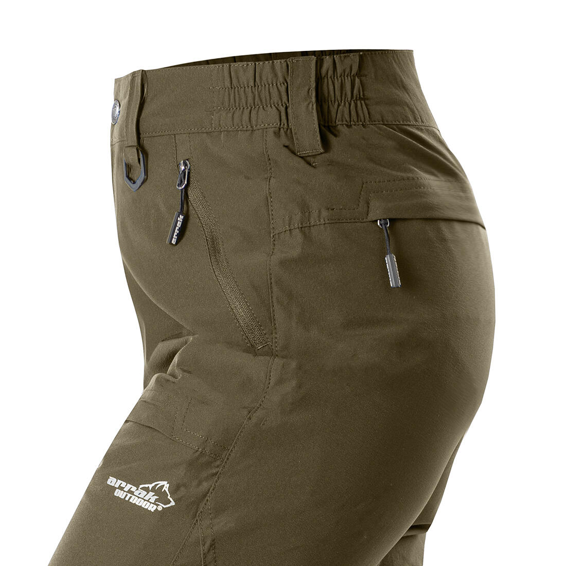 Schnelltrocknende Hose für Damen in Olivgrün 5/7