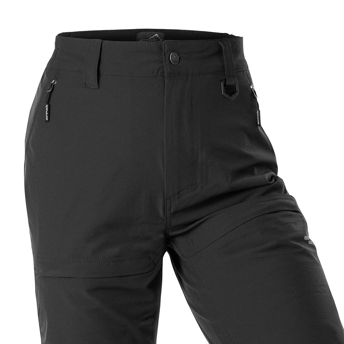 Schnelltrocknende Hose für Damen in Schwarz 5/6