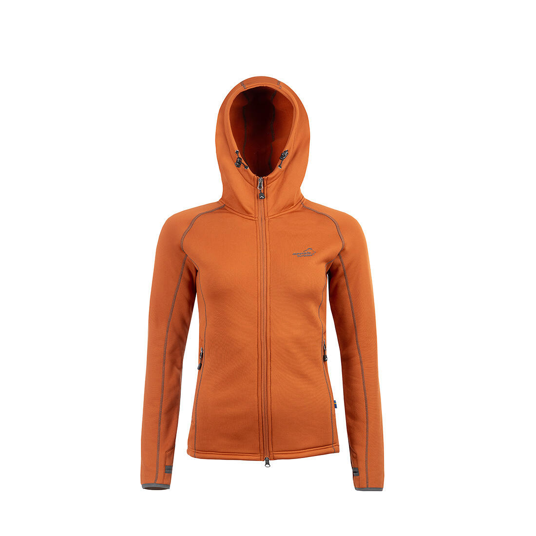 Power-Fleece für Damen in Burnt Orange 3/6