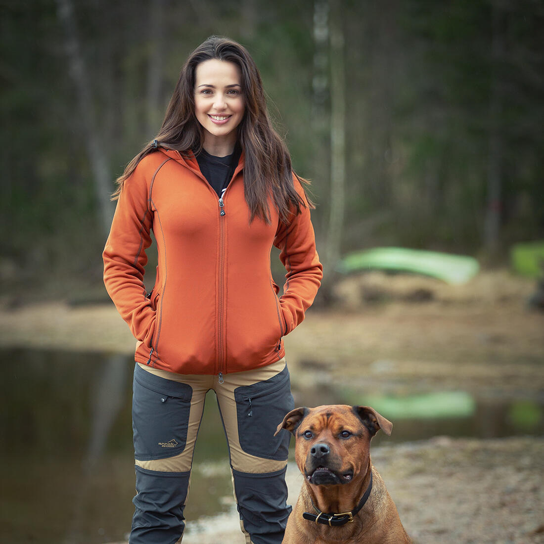 Power-Fleece für Damen in Burnt Orange 2/6