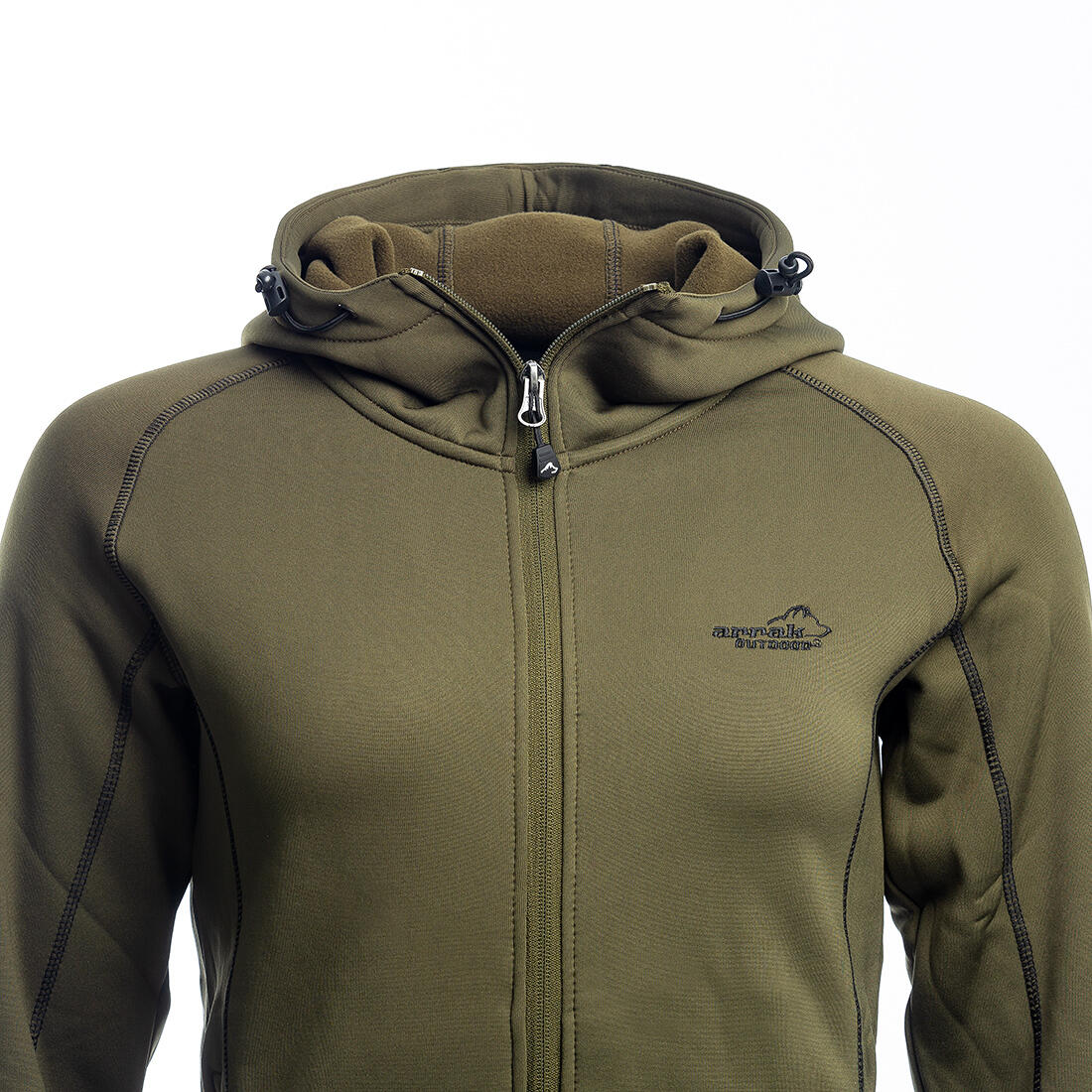 Power-Fleece für Damen in Olivgrün 6/7