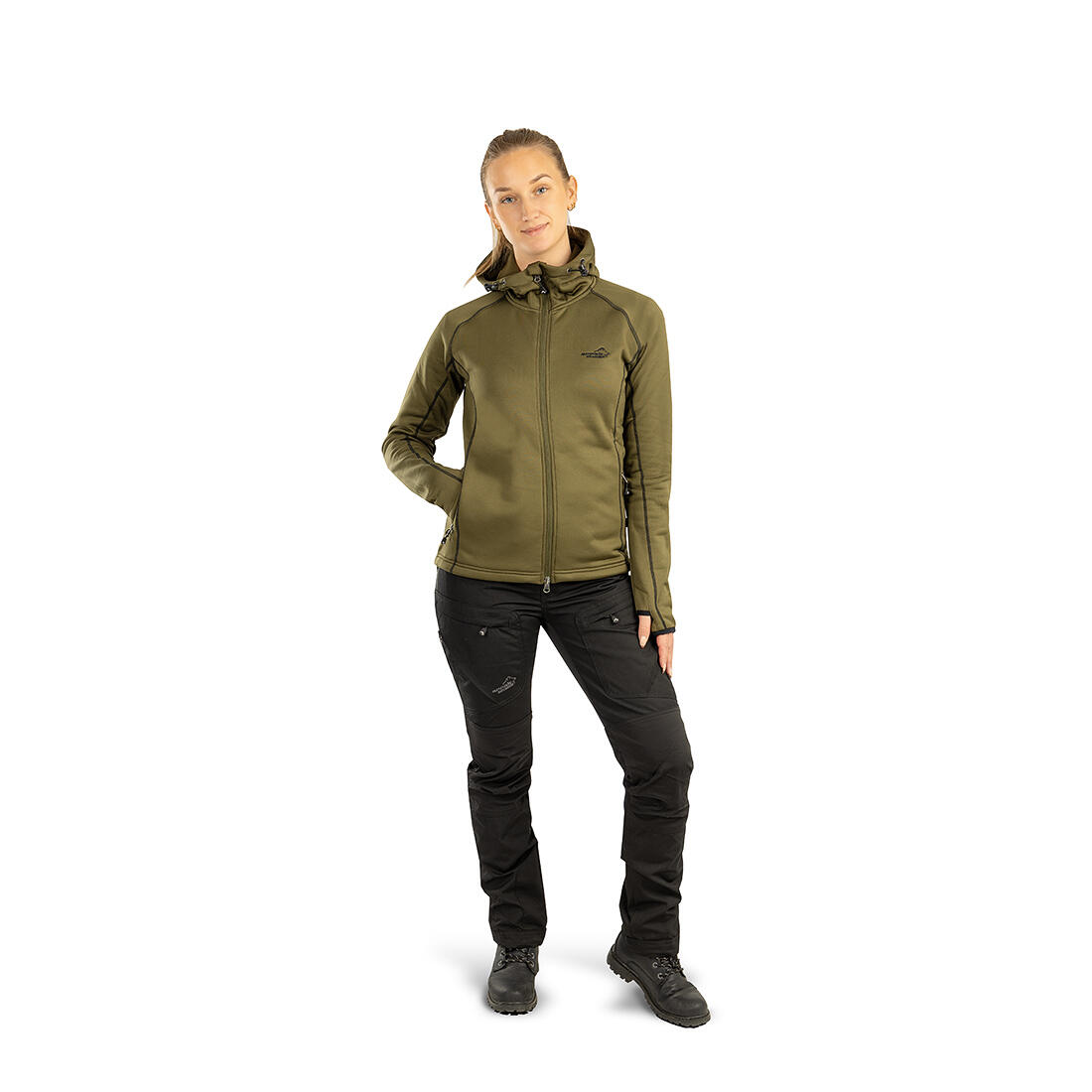 Power-Fleece für Damen in Olivgrün 2/7