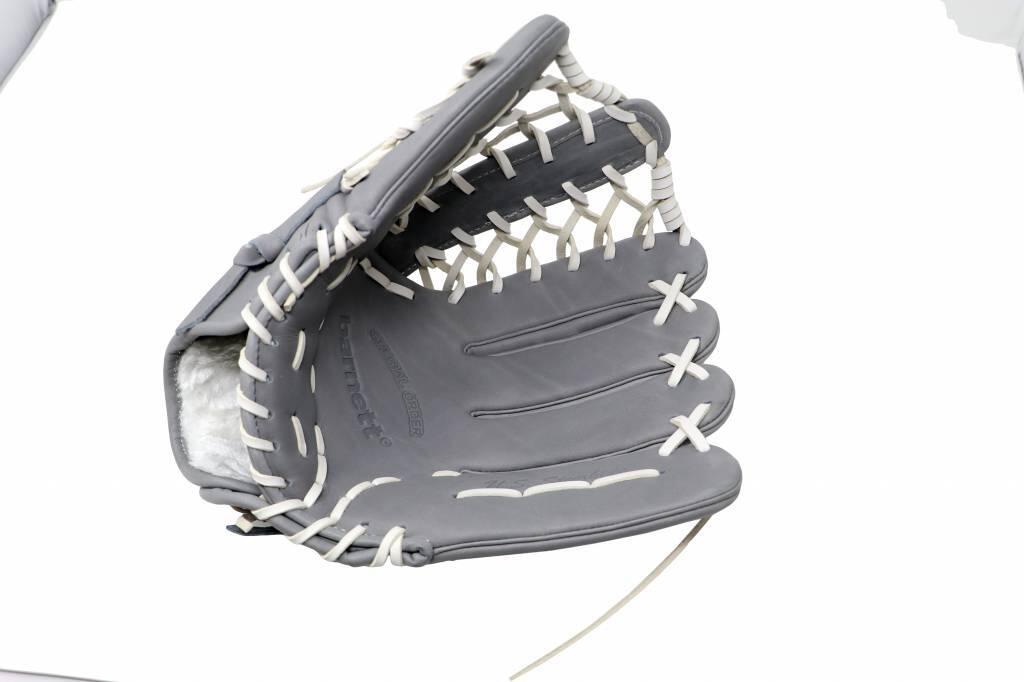 FL-127 hochwertiger Leder Baseballhandschuh Infield / Outfield / Pitcher, grau - 3/7