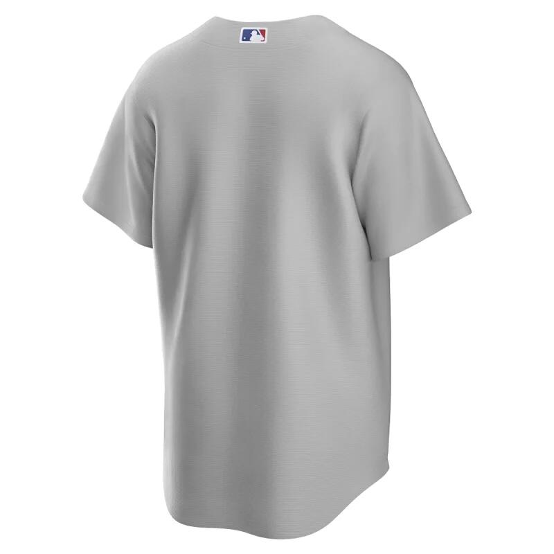 Maillot de Baseball MLB Los Angeles Dodgers Nike Replica Alternate Road Gris pou 2/2