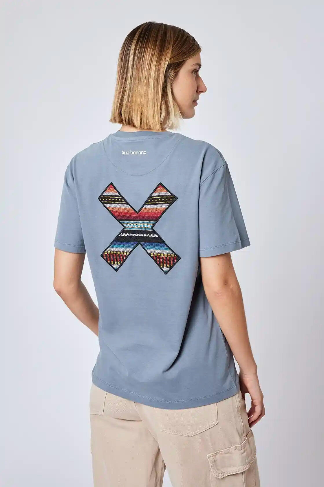 Camiseta Blue Banana Sky Blue de Algodón 100% Orgánico 4/5