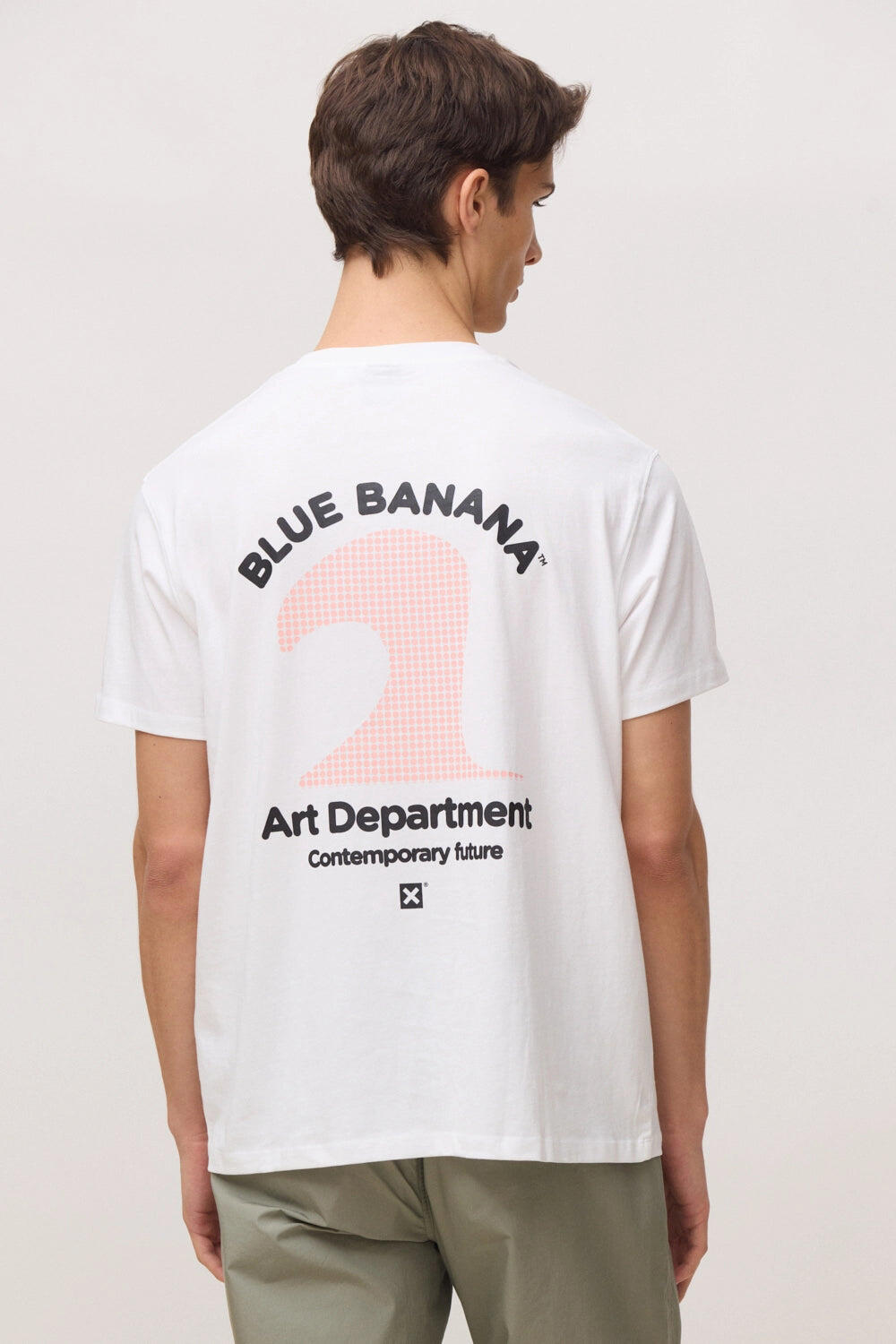 Camiseta Blue Banana Blanca de Algodón 100% Orgánico 2/6