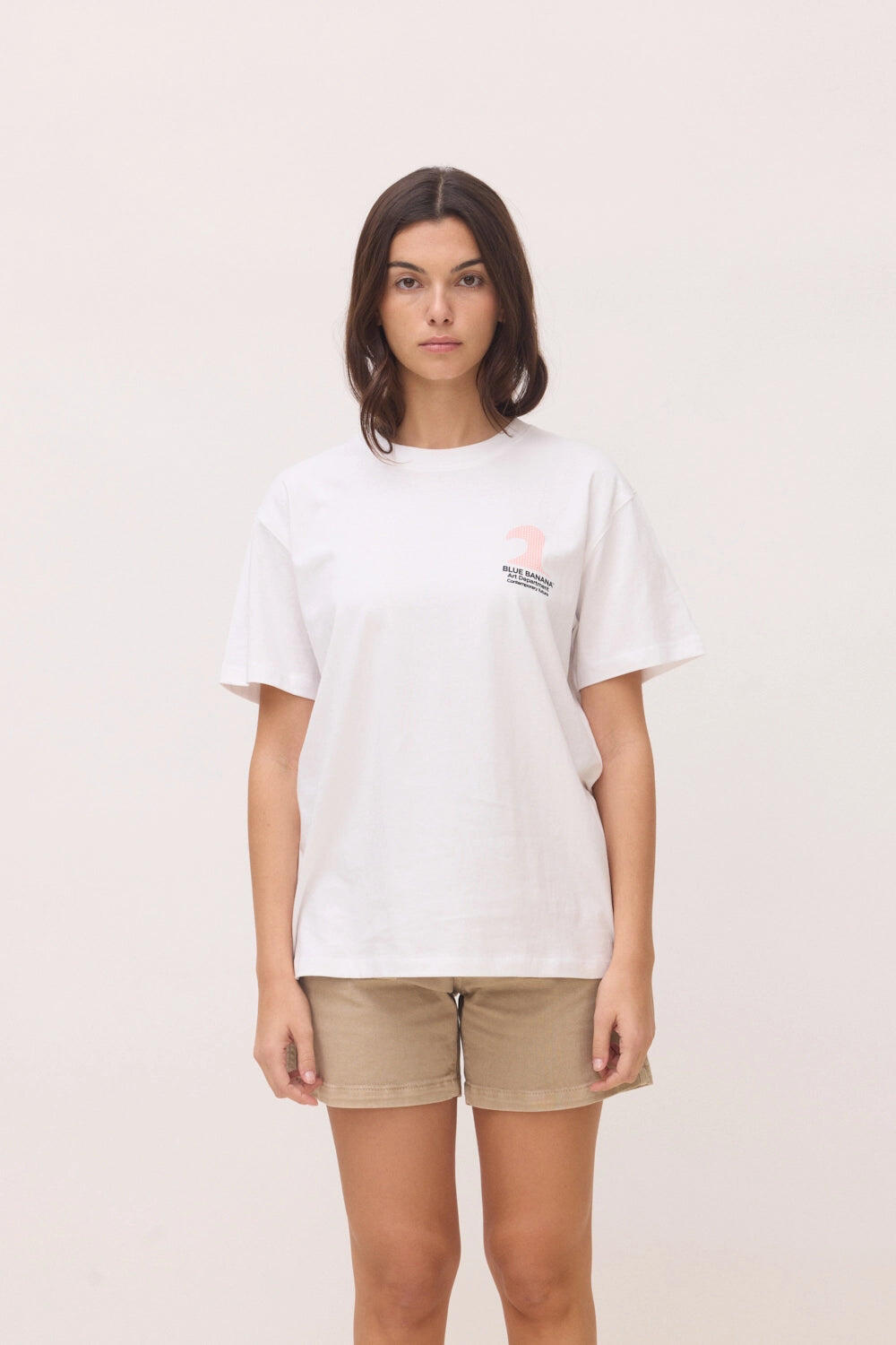 Camiseta Blue Banana Blanca de Algodón 100% Orgánico 4/6