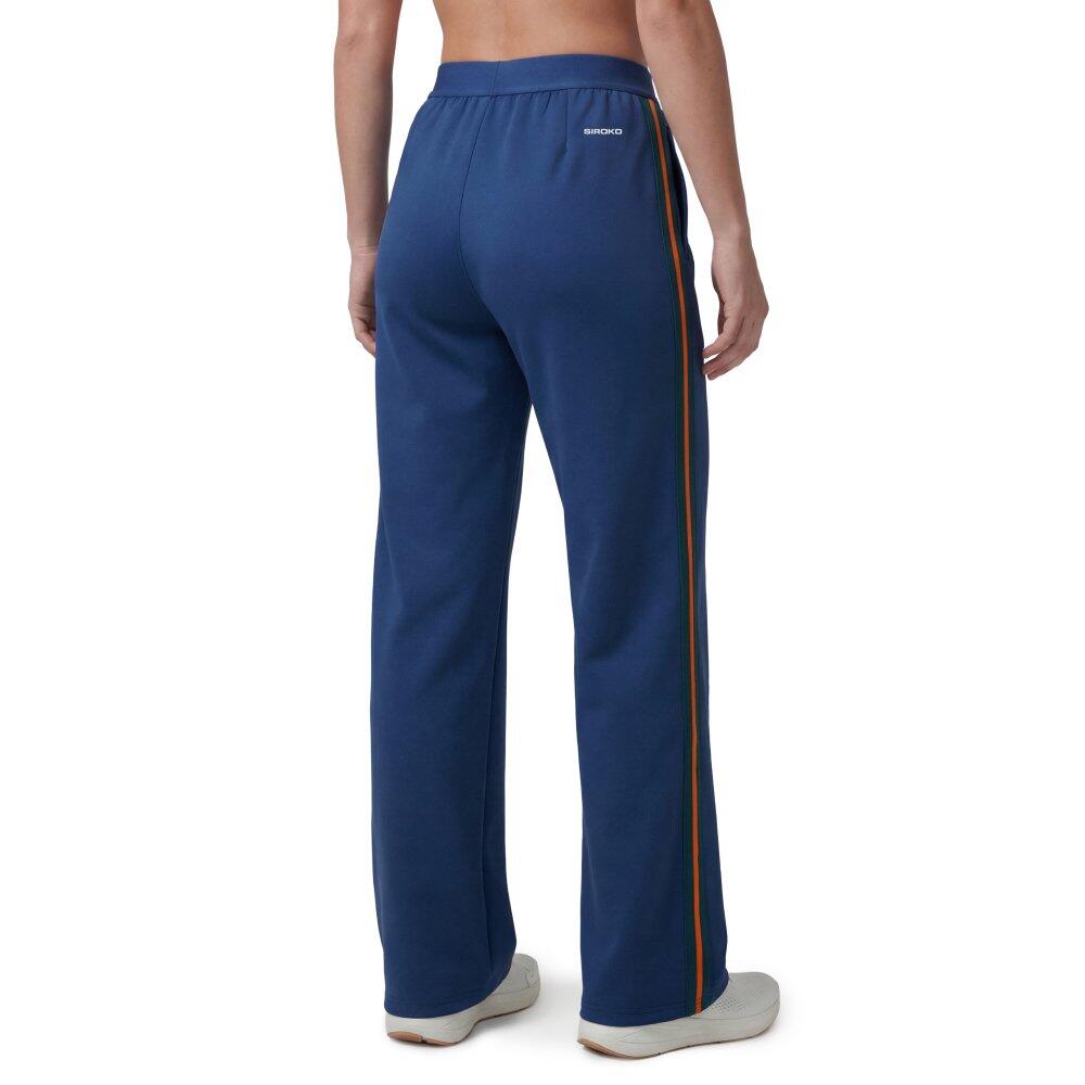 Pantalones acampanados tenis mujer Volley-W Navy Azul 2/6