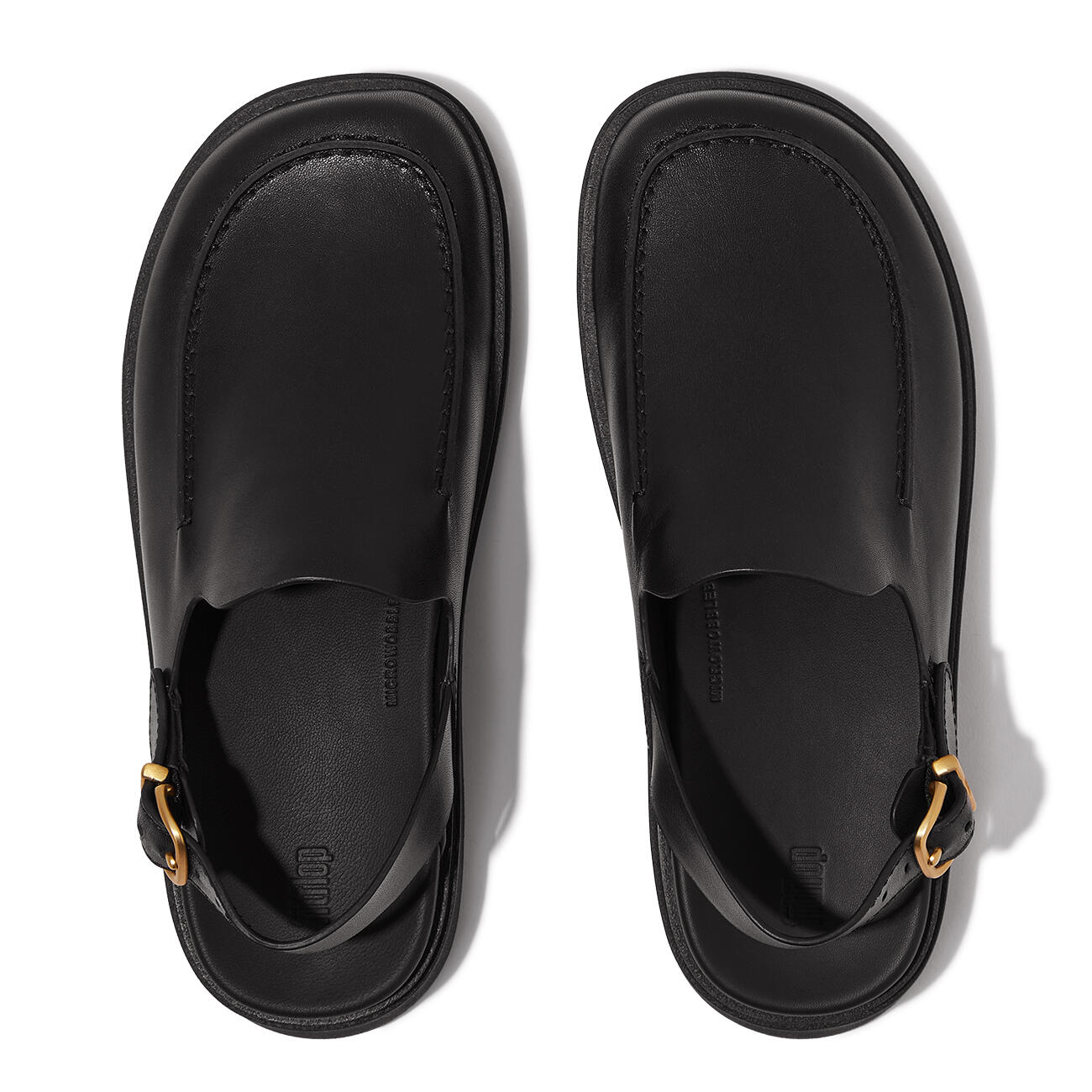 Mules Mocassins FitFlop Gen-FF en cuir avec bride arrière 5/7