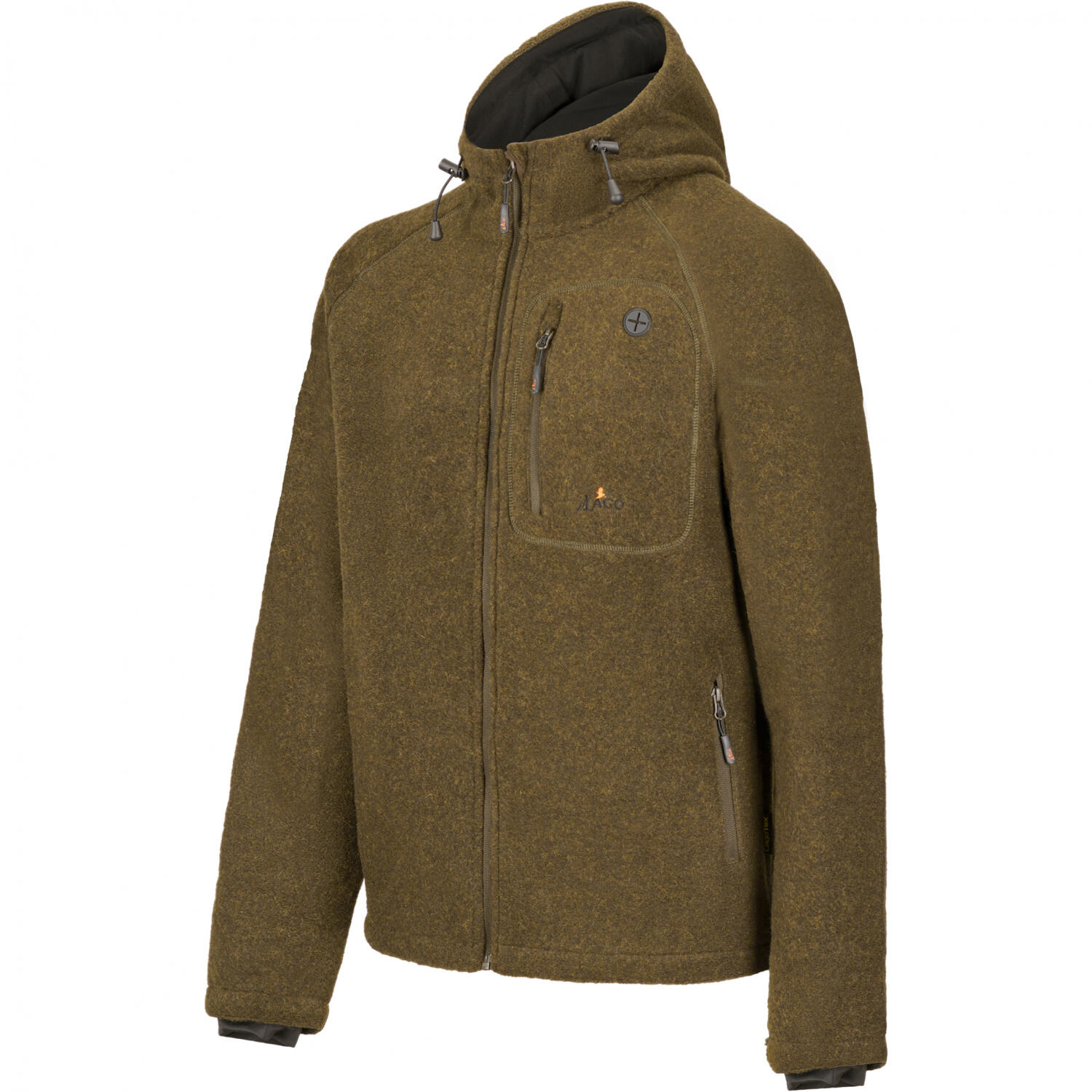 il Lago Prestige Lodenfleece-Jacke Geo Pro Membran Herren (Oliv) Größe XL 4/5