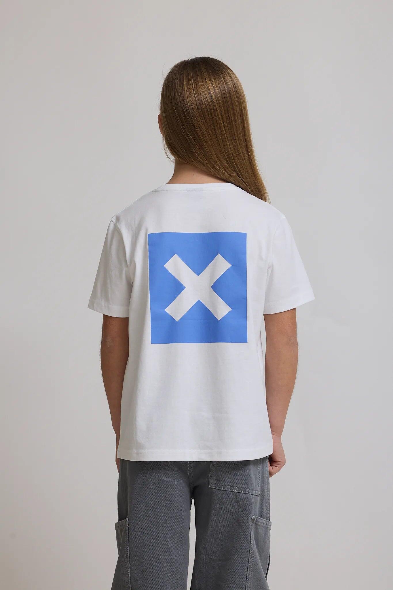 Camiseta Kids Blue Banana Blanca de Algodón 100% Orgánico 2/4