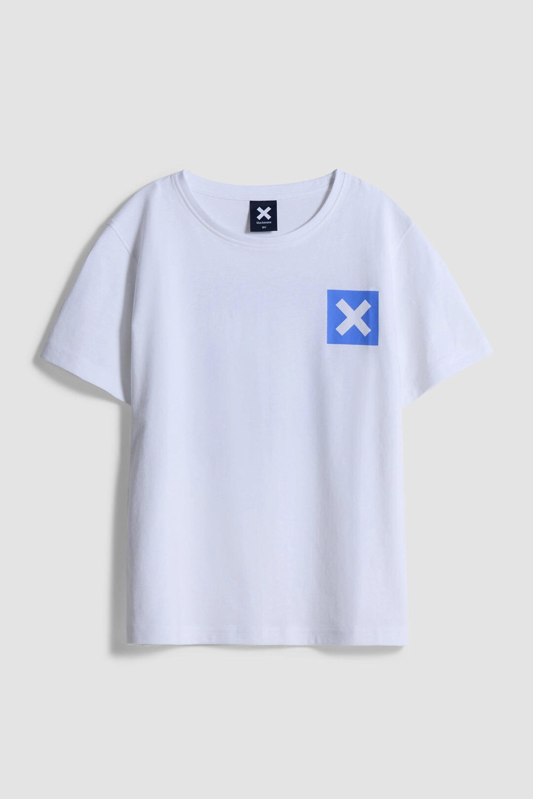 Camiseta Kids Blue Banana Blanca de Algodón 100% Orgánico 4/4