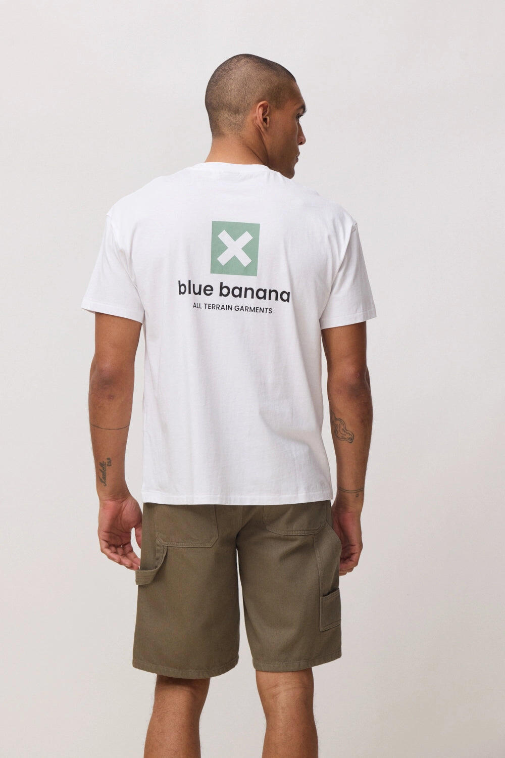 Camiseta Blue Banana Blanca de Algodón 100% Orgánico 2/6