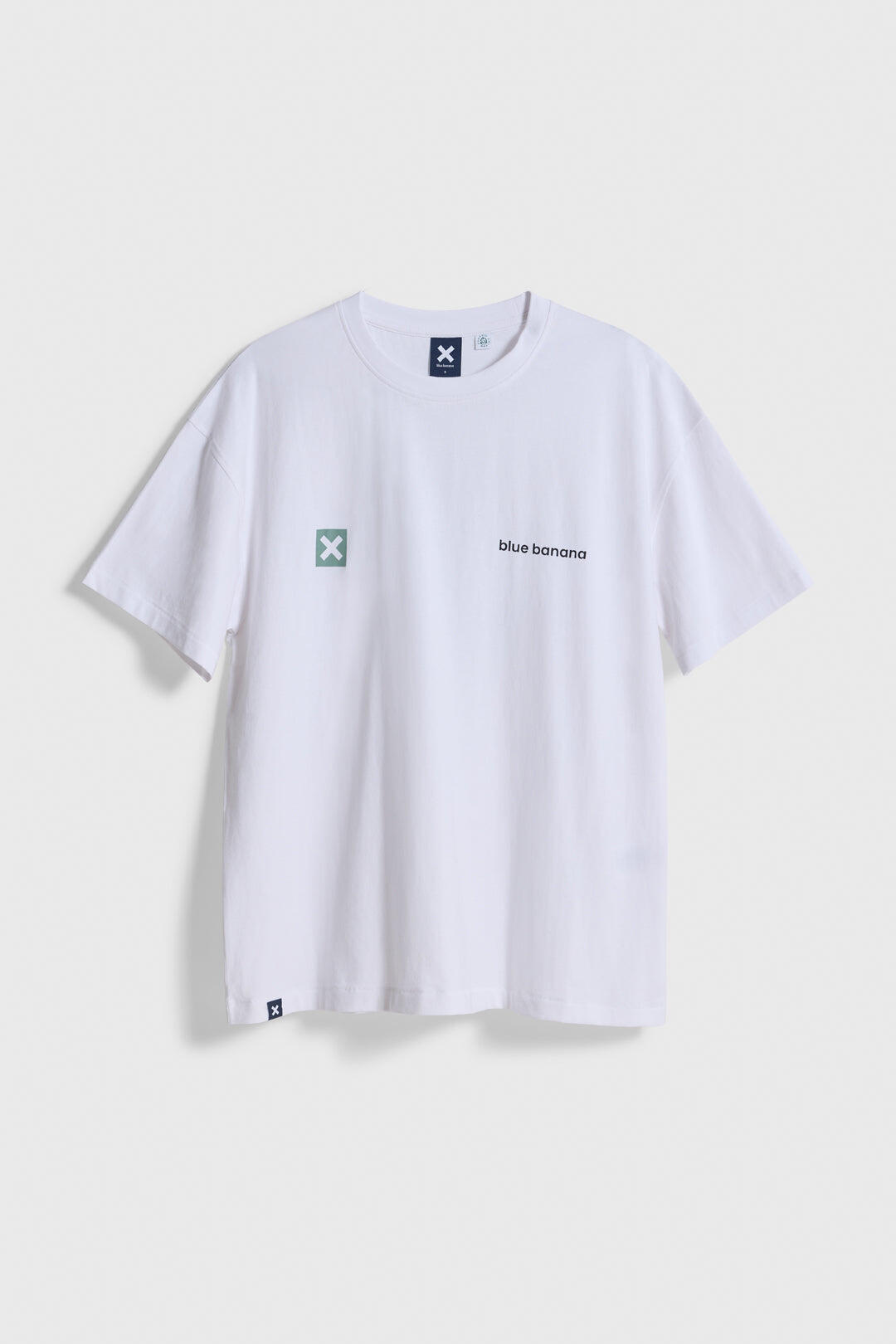 Camiseta Blue Banana Blanca de Algodón 100% Orgánico 6/6